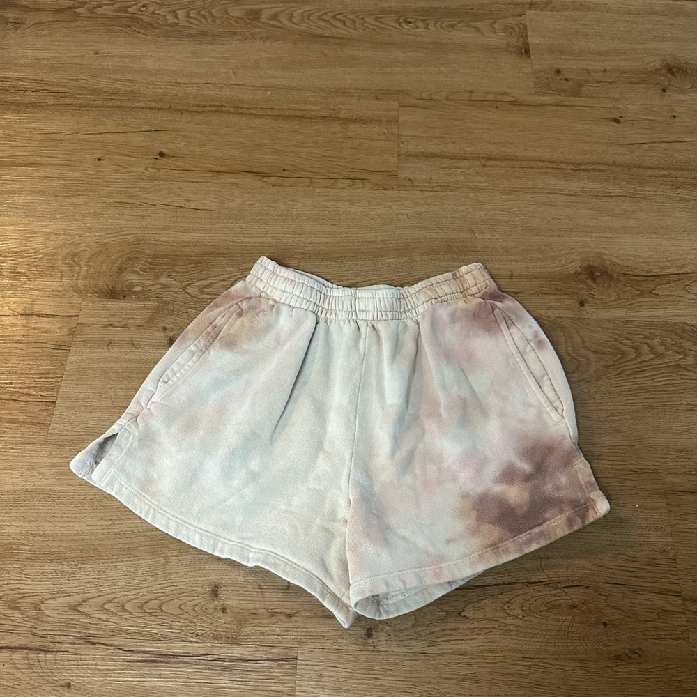 ALC A.L.C. Wren Tie Dye Sweat Shorts Women's Size S Relaxed Fit